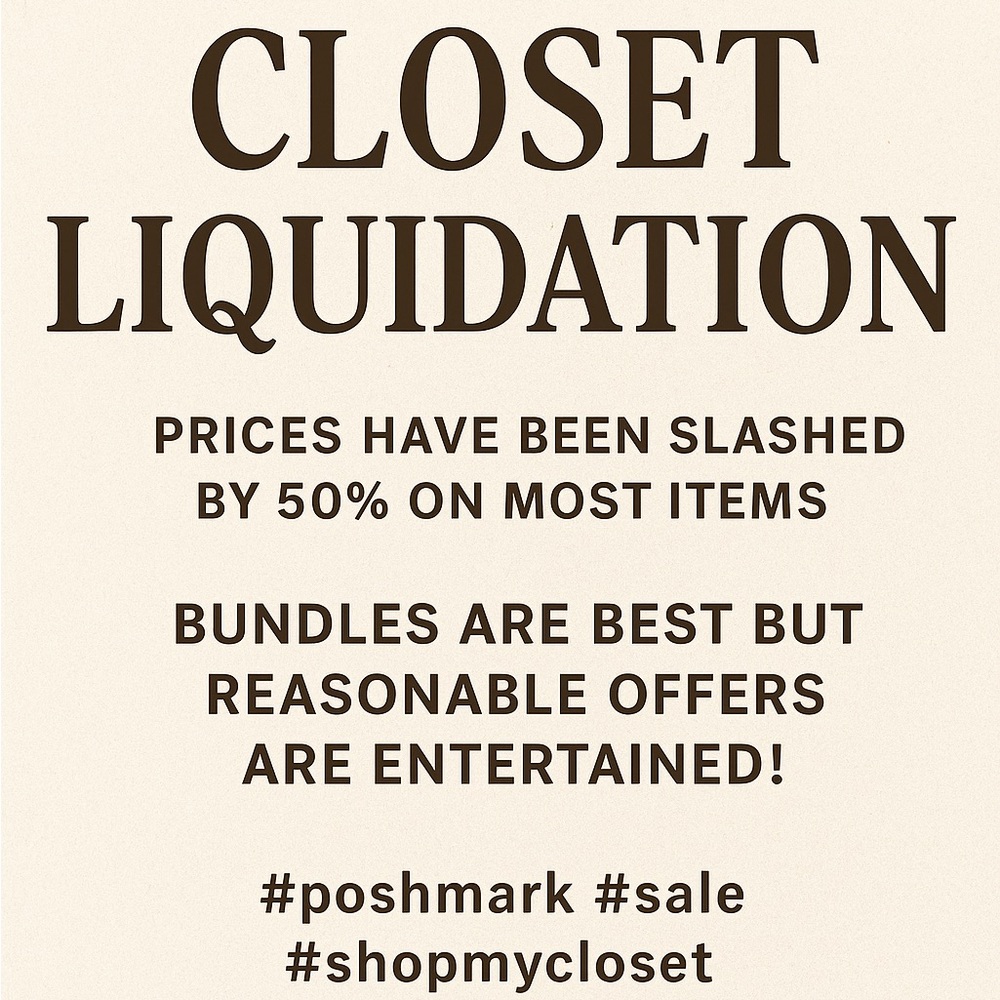 🚨 Closet Liquidation Alert! 🚨